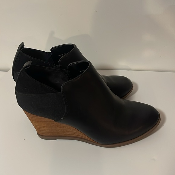 Dr.Scholl’s Parler Black Wedge Booties Woman’s 8M - Picture 4 of 5